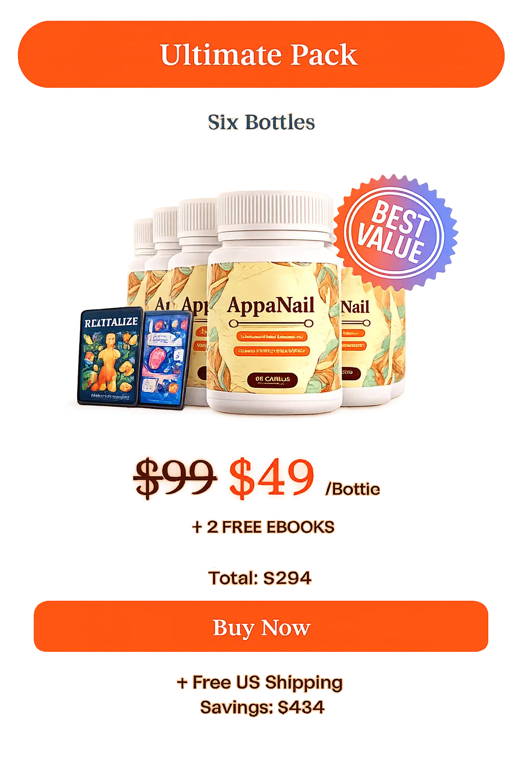 AppaNail 6 bottles